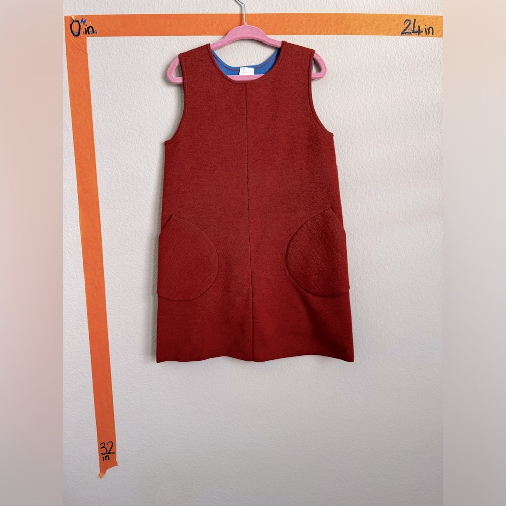 COS girl sweater dress warm orange/brown color sz 4-6 yo